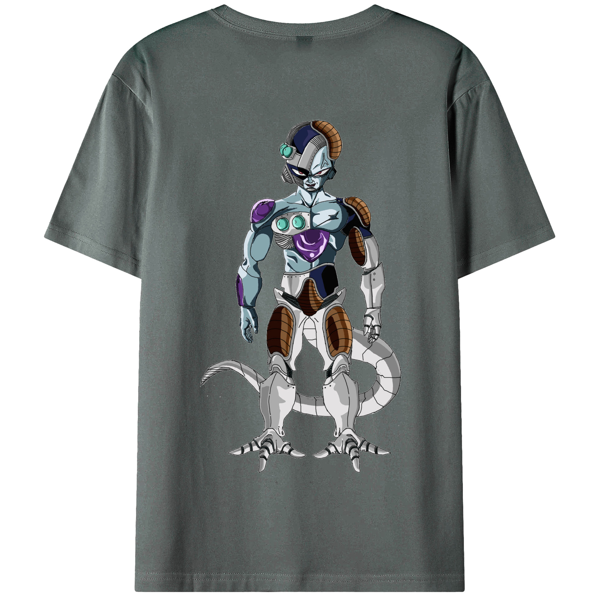 （画像用） ドラゴンボール クウラ DRAGON BALL Cooler Coora 綿100％半袖Tシャツ（背面プリント）